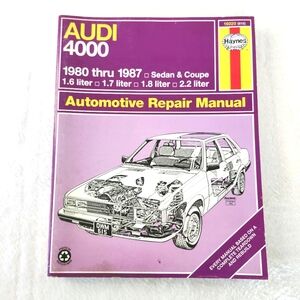 Haynes Audi 4000 Manual, No. 165 : '80-'87 by John Haynes (1983)
